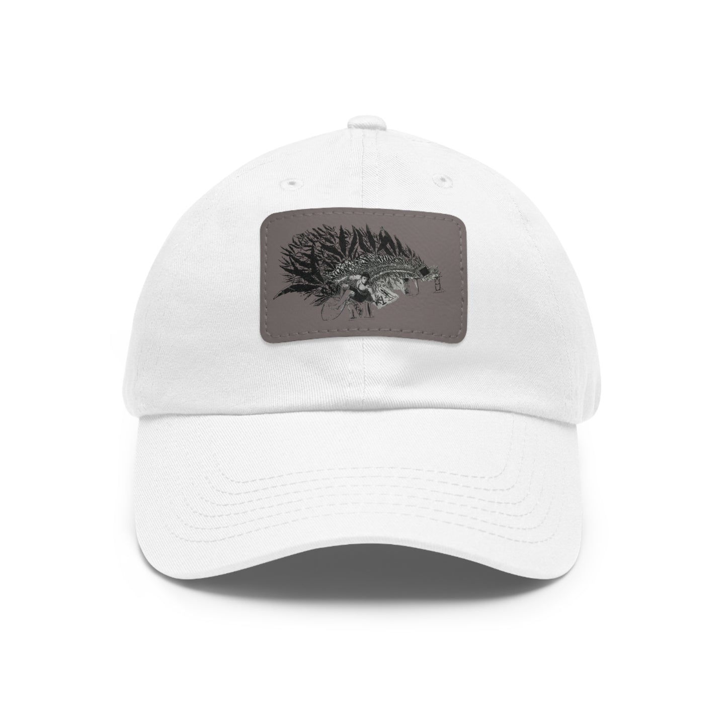 Dad Hat with Leather Patch (Rectangle)