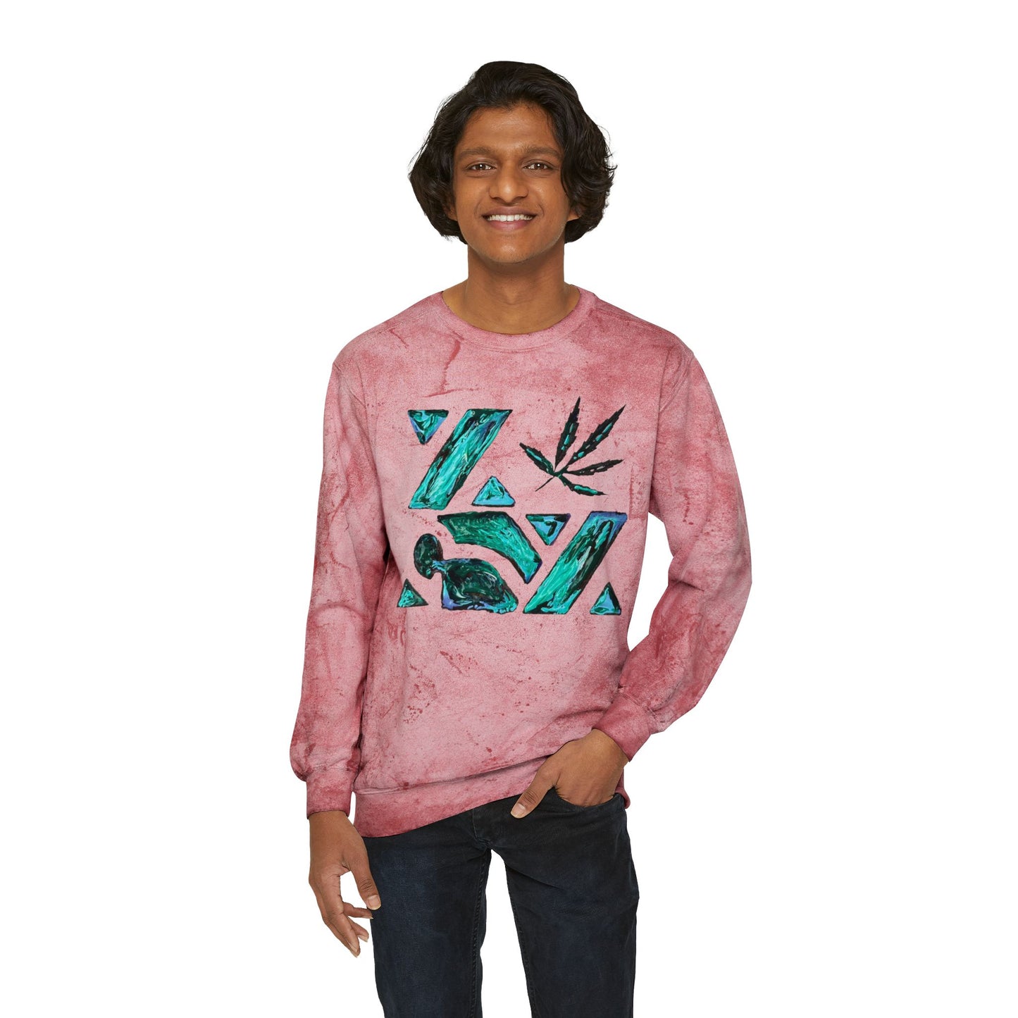 Unisex Color Blast Crewneck Sweatshirt