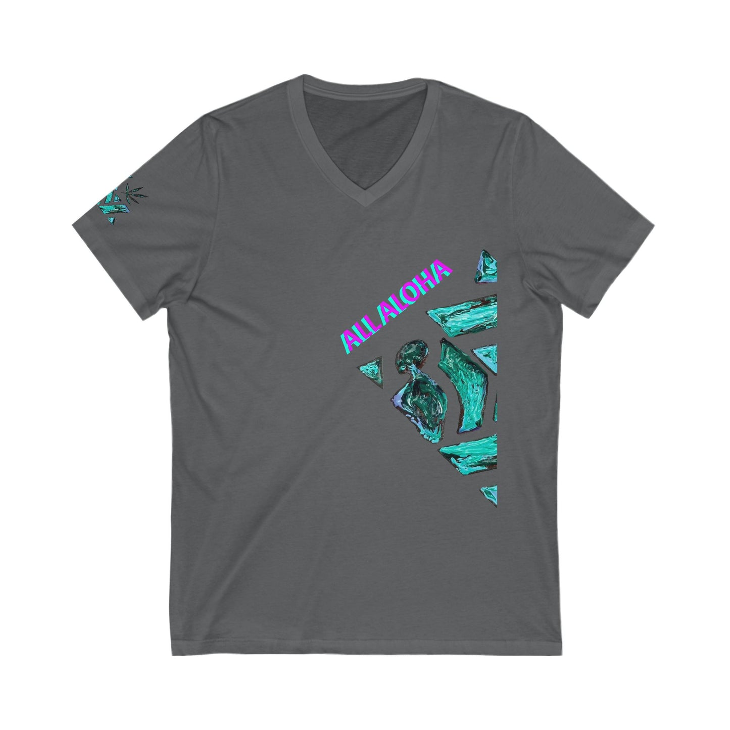 Unisex Jersey Short Sleeve V-Neck Tee